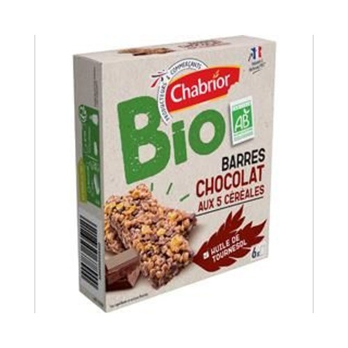 Barres chocolat aux 5 céréales BIO