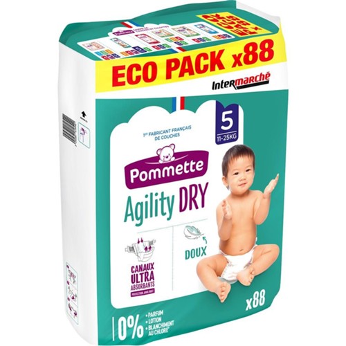 Couches Agility Dry, taille 5 : 11-25 kg