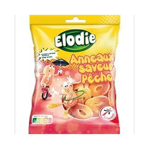 Bonbons anneaux saveur pêche