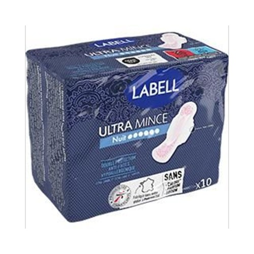 Serviettes hygiéniques Ultra Mince Nuit avec ailettes