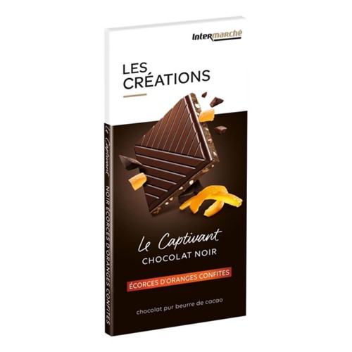 Le Captivant chocolat noir écorces d'oranges confites