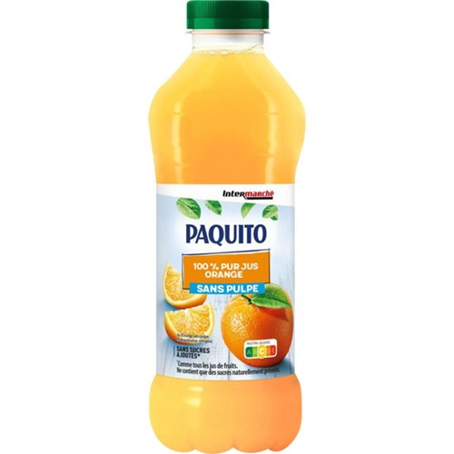 100% pur jus orange sans pulpe
