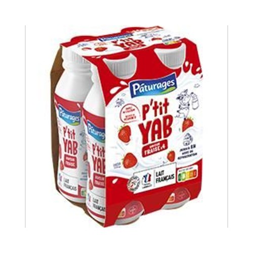 P'tit Yab - Yaourt à boire saveur fraise
