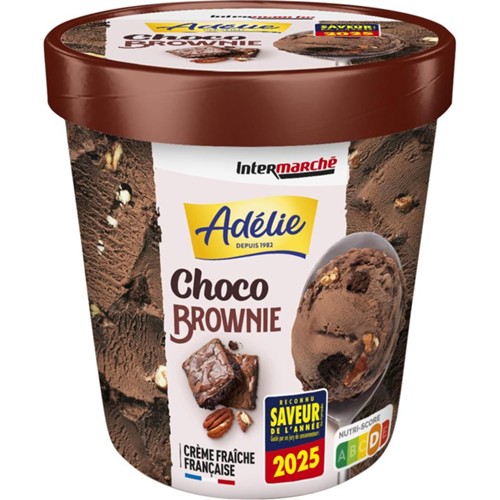Crème glacée choco Brownie