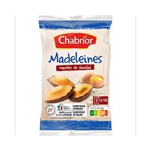 Madeleines nappées de chocolat