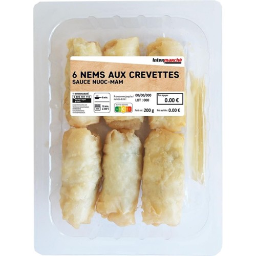 Nems aux crevettes et crabe