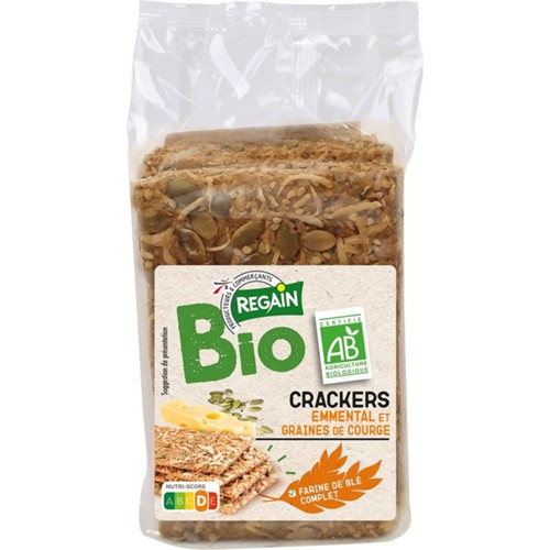 Crackers emmental et graines de courge BIO
