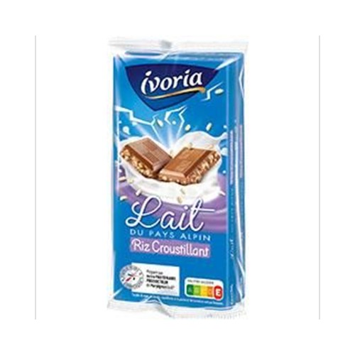 Chocolat au lait du pays alpin riz croustillant