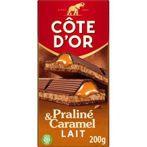 Chocolat au lait praliné & caramel