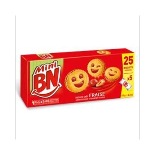 Mini biscuits à la pulpe de fraise