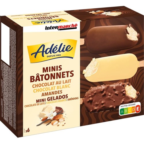 Glace Colosse chocolat lait blanc amandes