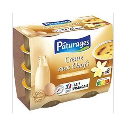 Crème aux oeufs saveur vanille
