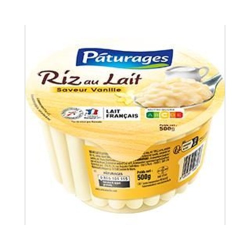 Riz au lait saveur vanille