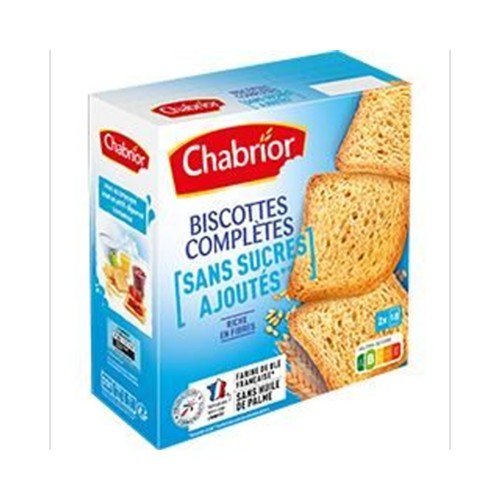 Biscottes complètes sans sucres ajoutés