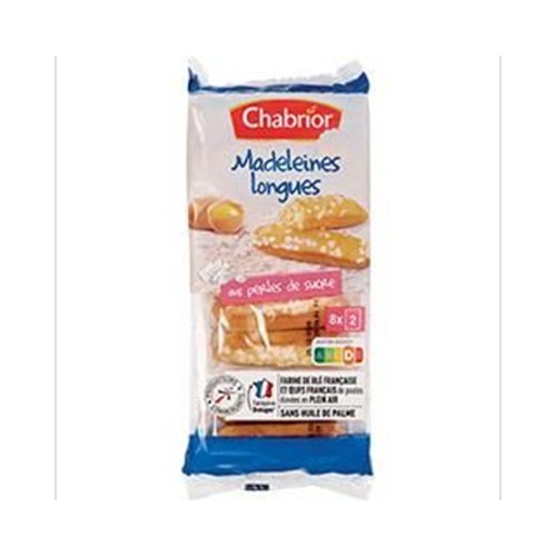 Madeleines longues aux perles de sucre