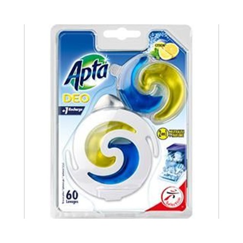 Désodorisant lave-vaisselle citron 2 en 1 *parfum de synthèse