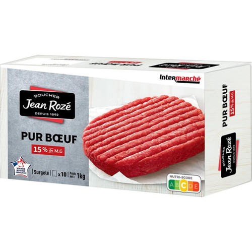 Steak haché pur boeuf 15% MG