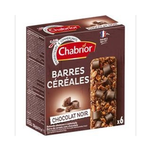 Barres de céréales chocolat noir