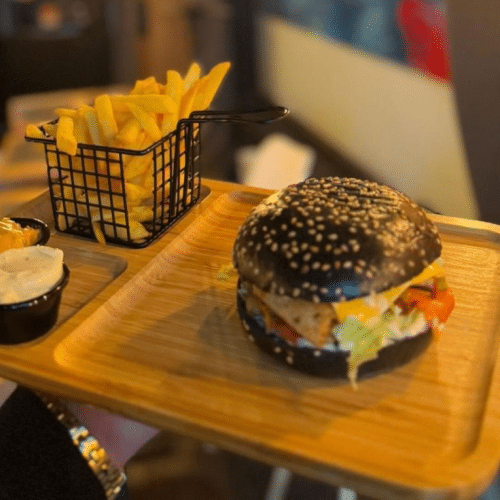 Black burger