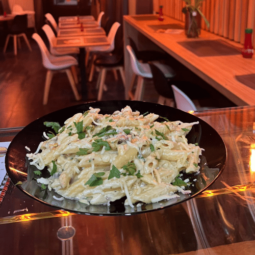 Penne Champignons Et Poulet