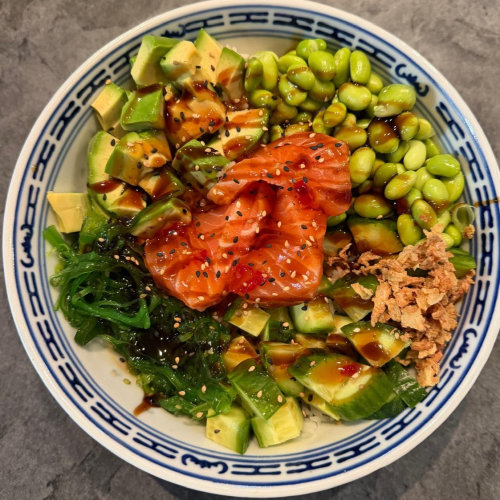 Poke bowl zalm