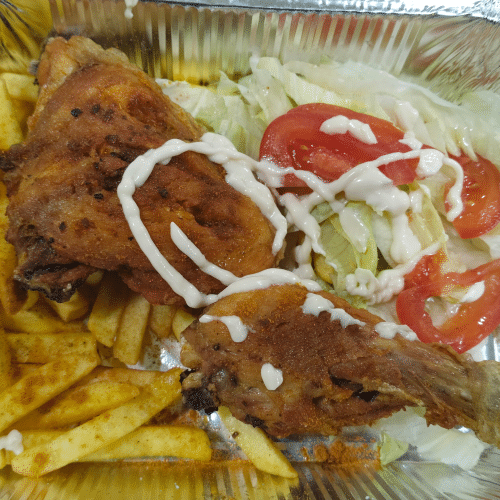 Assiette d'agneau cuit au four
