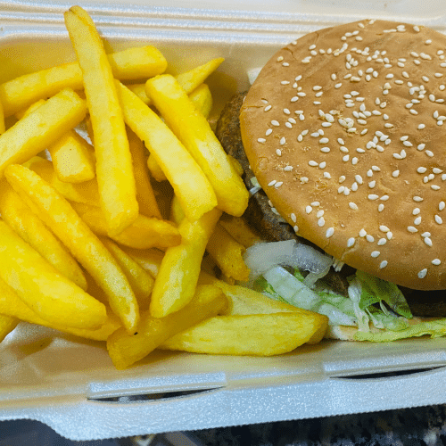 Chicken burger menu