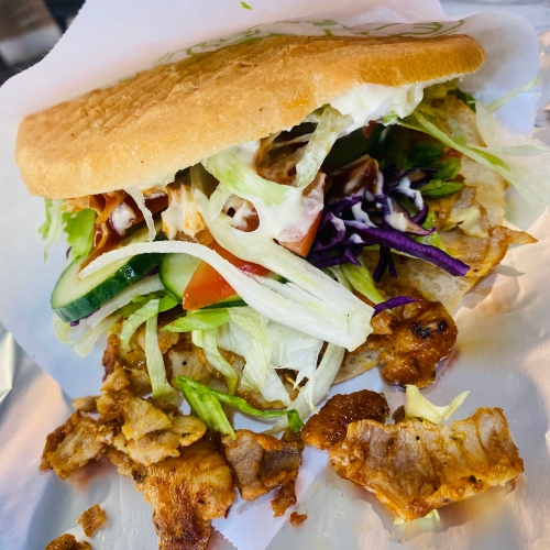 Pitta kip kebab klein