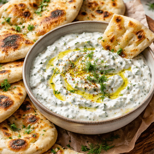 Tzatziki met brood (2 pers)