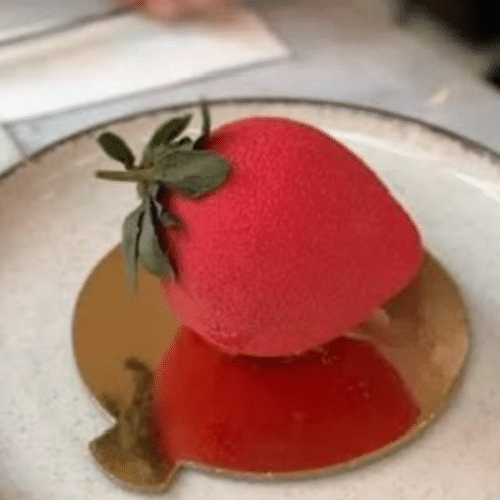 Franse patisserie aardbei