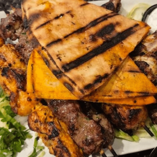Grillades Mixtes 1 personne ( 1b Lahme /1b Kefta /1b Taouk)