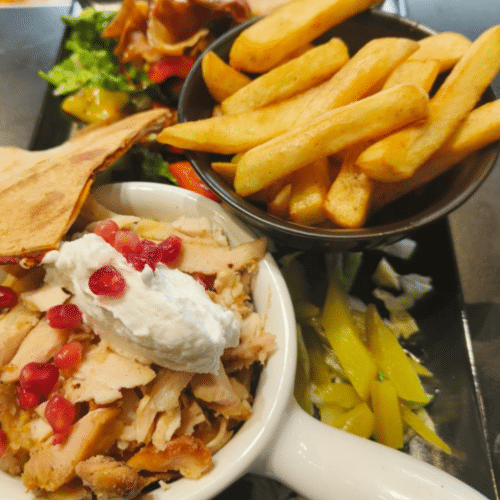 Plat shawarma poulet