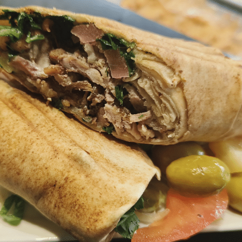Shawarma de viande (sandwich)
