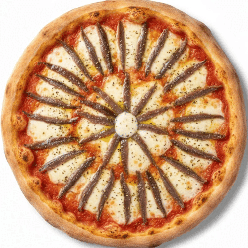 Pizza ansjovis 24cm