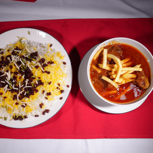 Zereshk polo ba morg