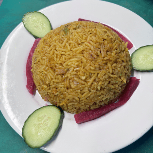 Riz épicé et fumé  ( kabssa )