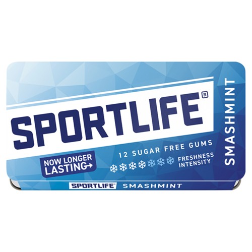 Sportlife Smashmint Sugar Free Gums 12 Stuks 18 g