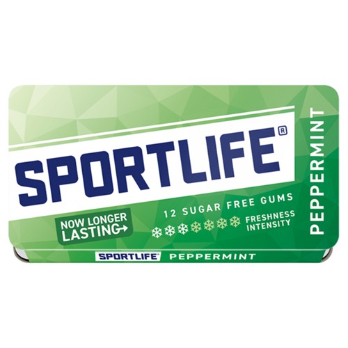 Sportlife Peppermint Sugar Free Gums 12 Stuks 18 g