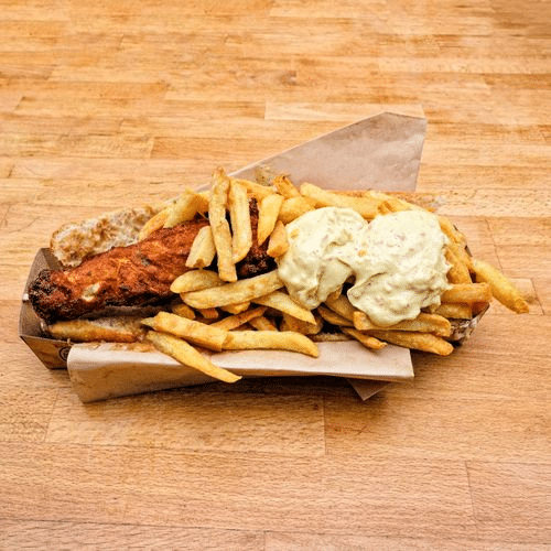 Mitraillette poulet frits