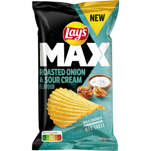 Lays Max Roasted Onion Cream 185 g