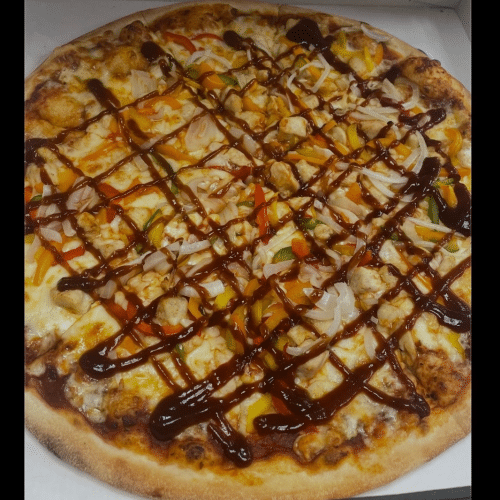 Pizza bbq chicken
