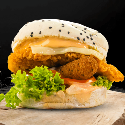 Menu chicken bao burger