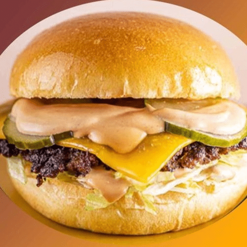 Pain brioché cheese burger