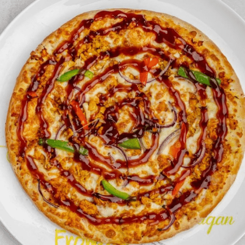 Pizza barbecue chicken