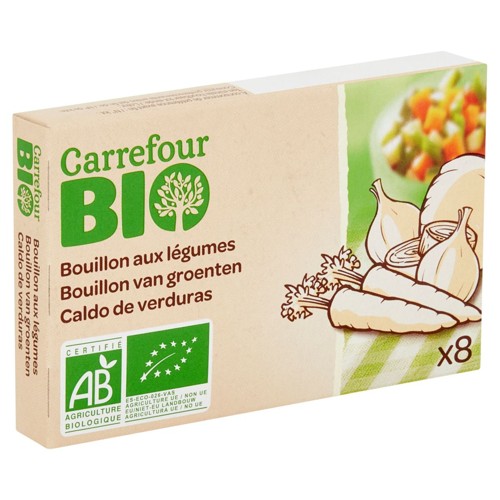 Carrefour Bio Bouillon aux Légumes 8 x 10 g