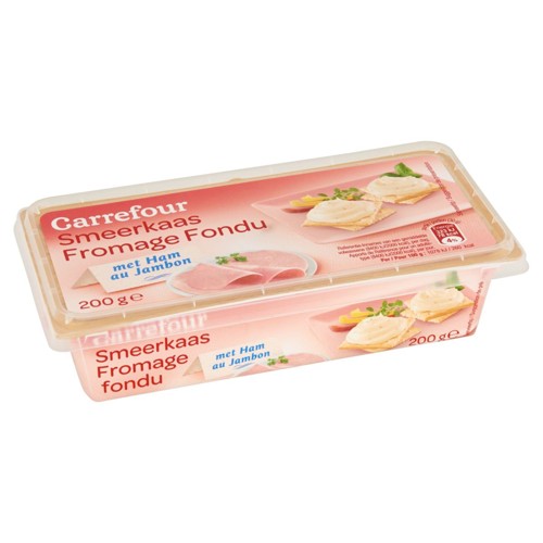 Carrefour Fromage Fondu au Jambon 200 g