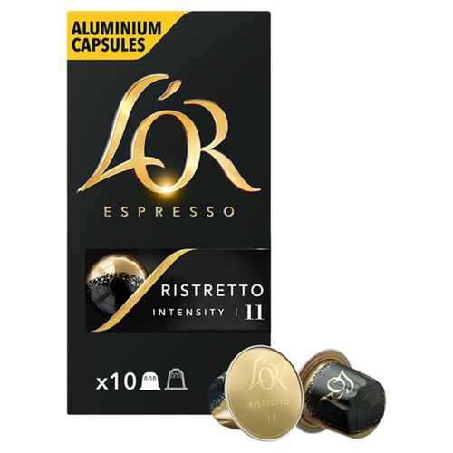 L''OR Café Capsules Espresso Ristretto Intensité 11 10 Pièces
