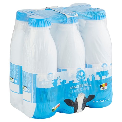 Carrefour Classic'' Lait Ecreme 6 x 50 cl