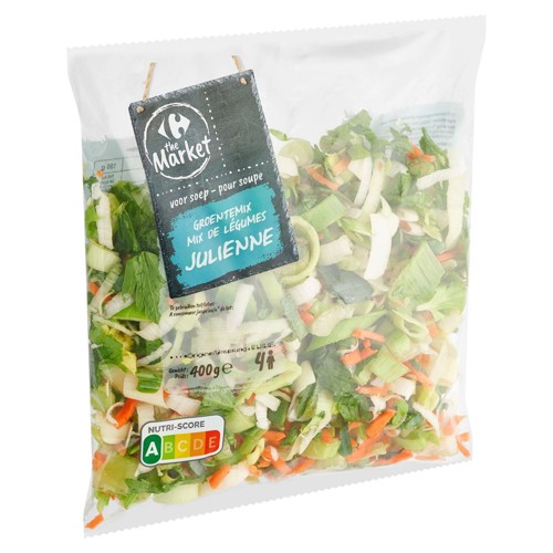 Carrefour The Market Mix de Légumes Julienne pour Soupe 400 g