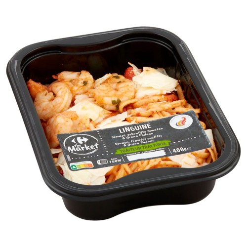 Carrefour The Market Trattoria Linguine Scampi, Tomates Confites 400g